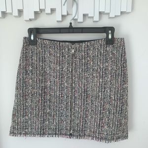 Theory multi color mini skirt